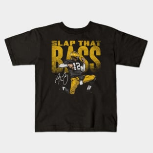 Aaron Rodgers Green Bay Bass Slap Kids T-Shirt